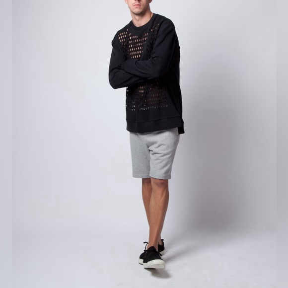 Phillip Lim Lightning Bolt Cutout Pullover Sweater Size S Black Oversized - Picture 3 of 9